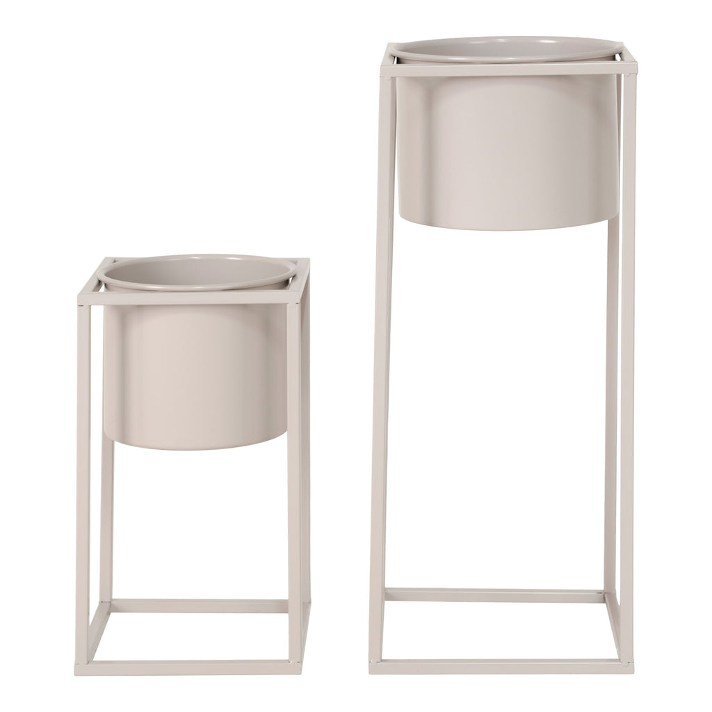 Marla Flowerpots — Beige / Grey