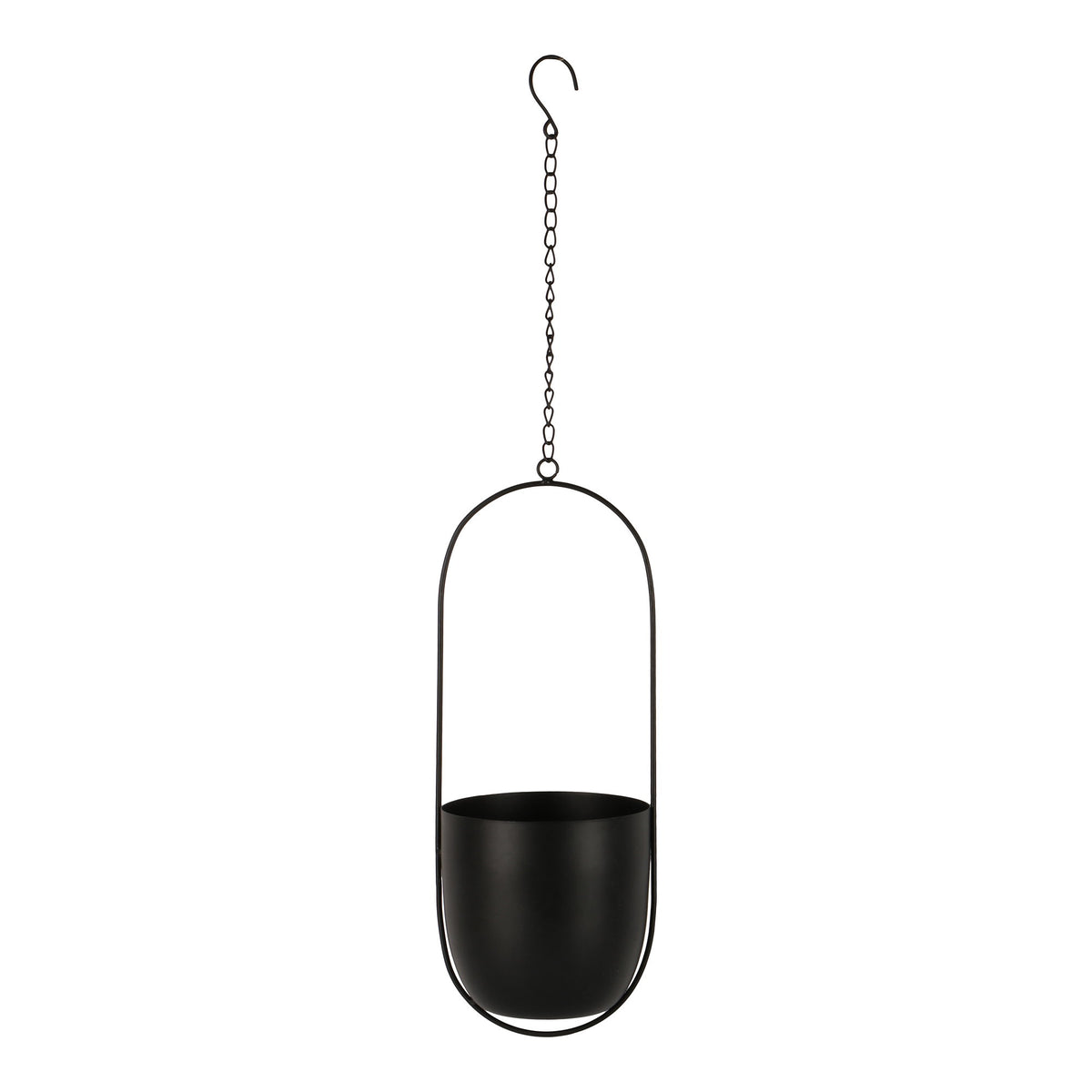 Celle Hanging Flowerpot — Black