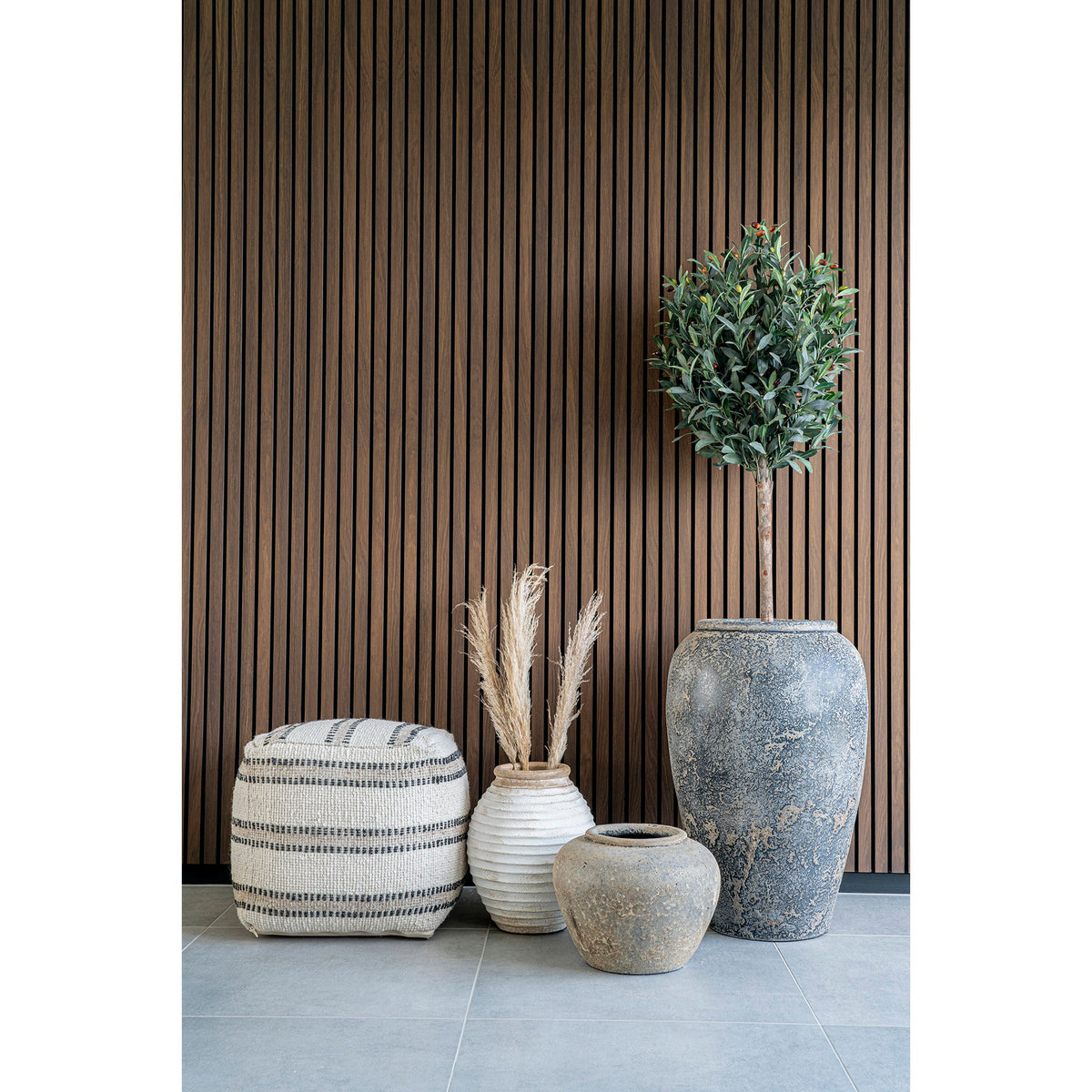 Capelo Decorative Pot — Grey