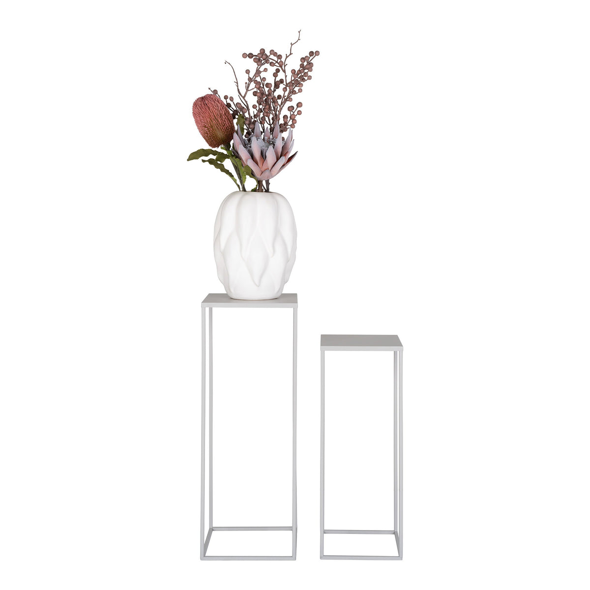 Beja Flower Stand — Grey
