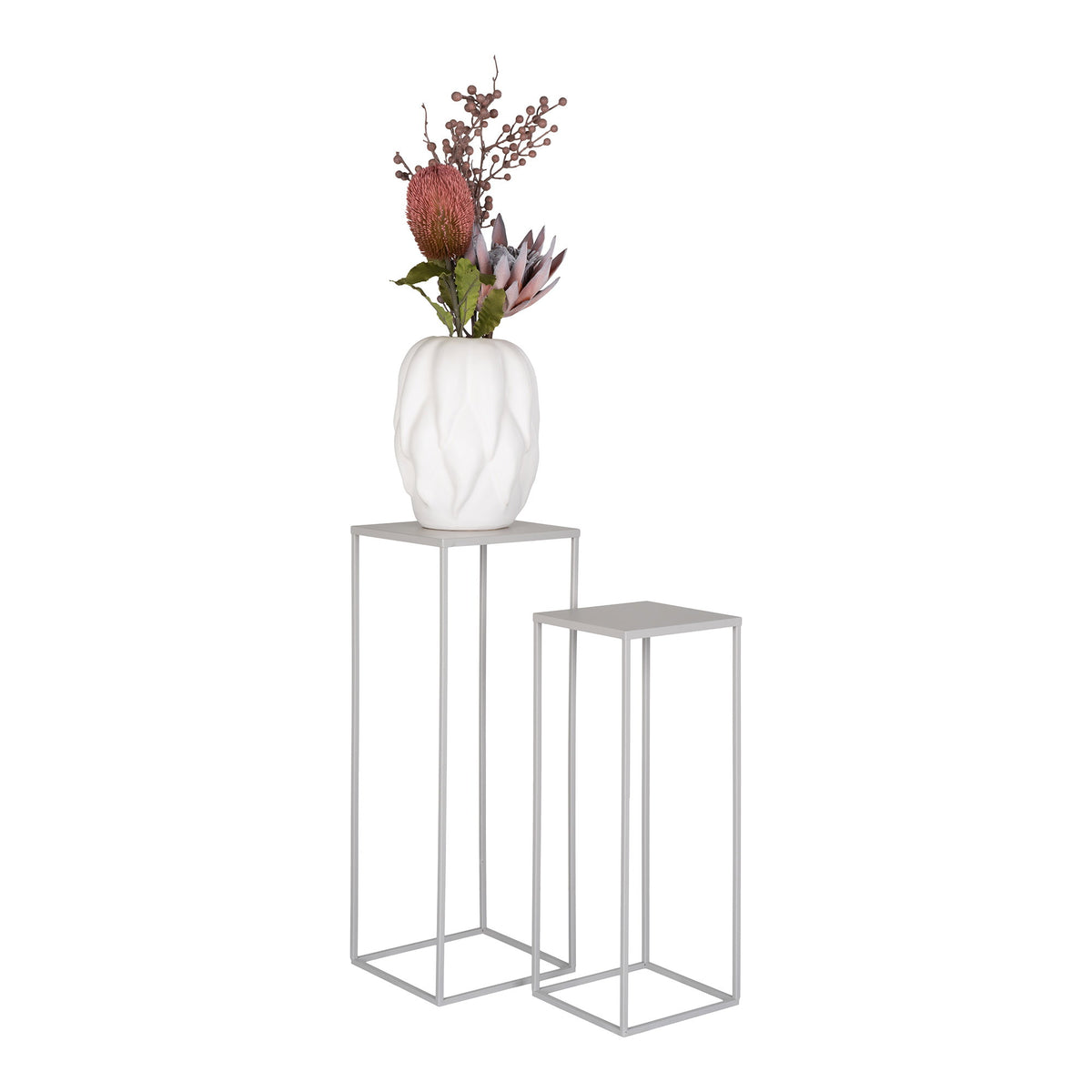 Beja Flower Stand — Grey