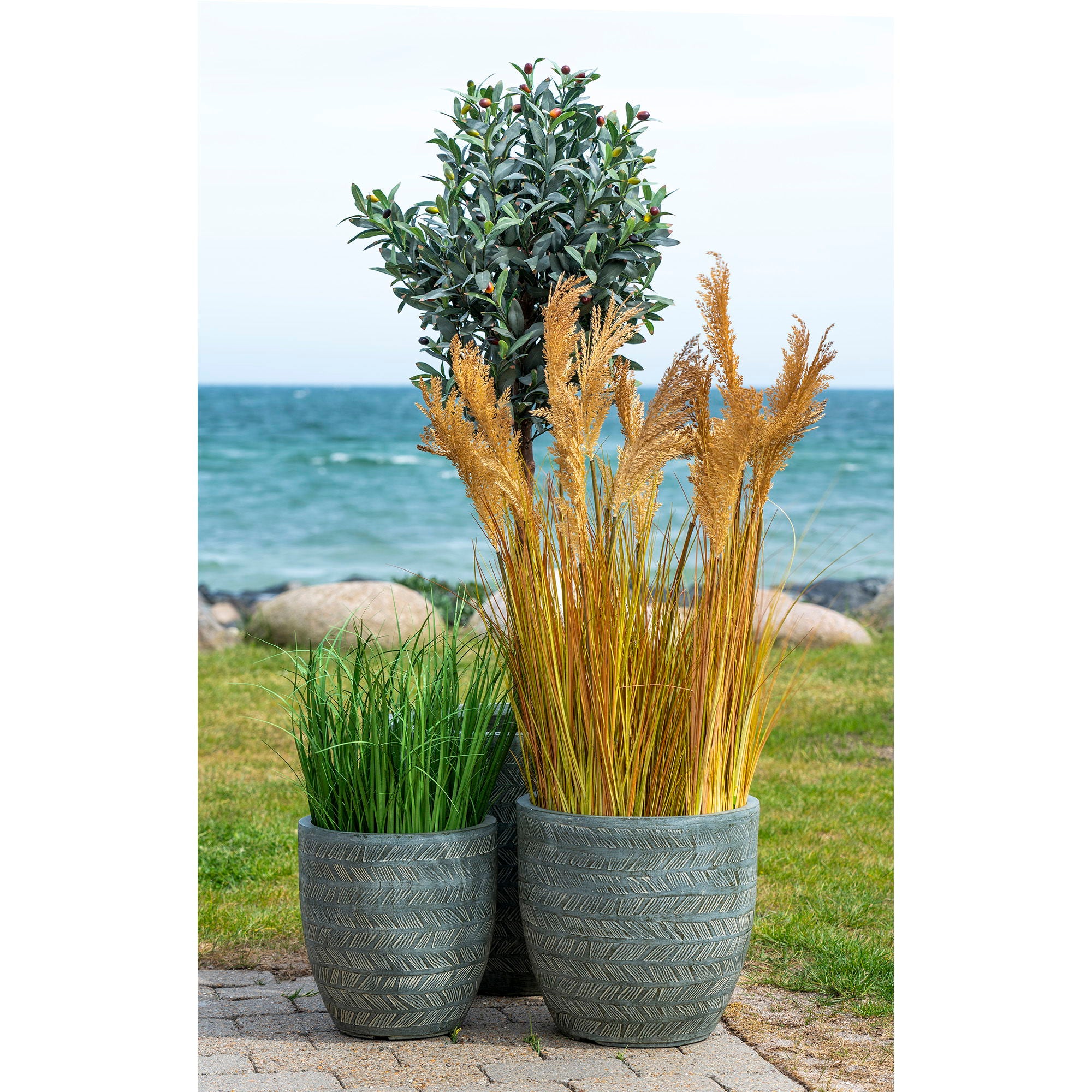Sorghum Grass - Artificial plant, natural H:110 cm
