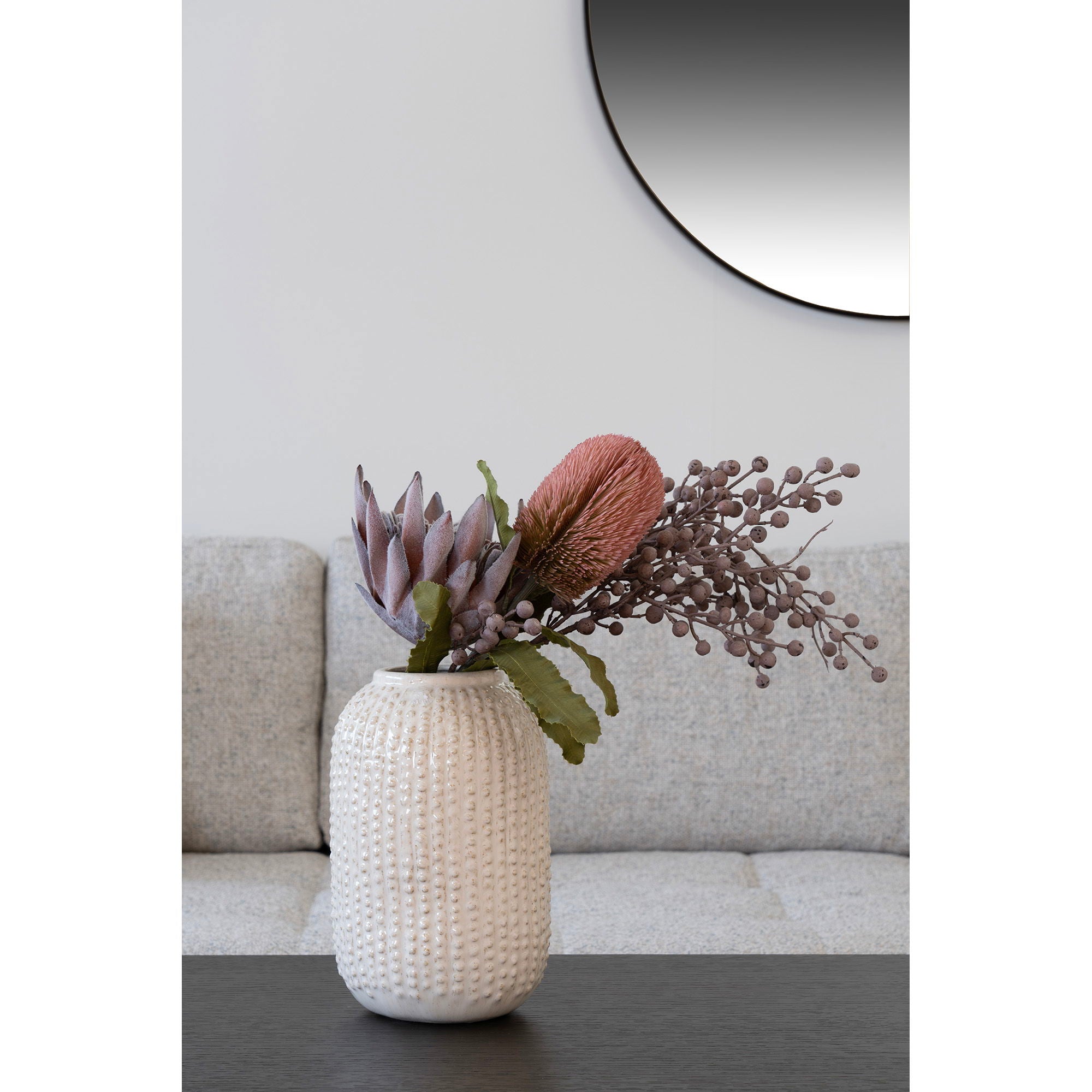 King Protea Bouquet - Artificial flowers, rose mix H:74 cm