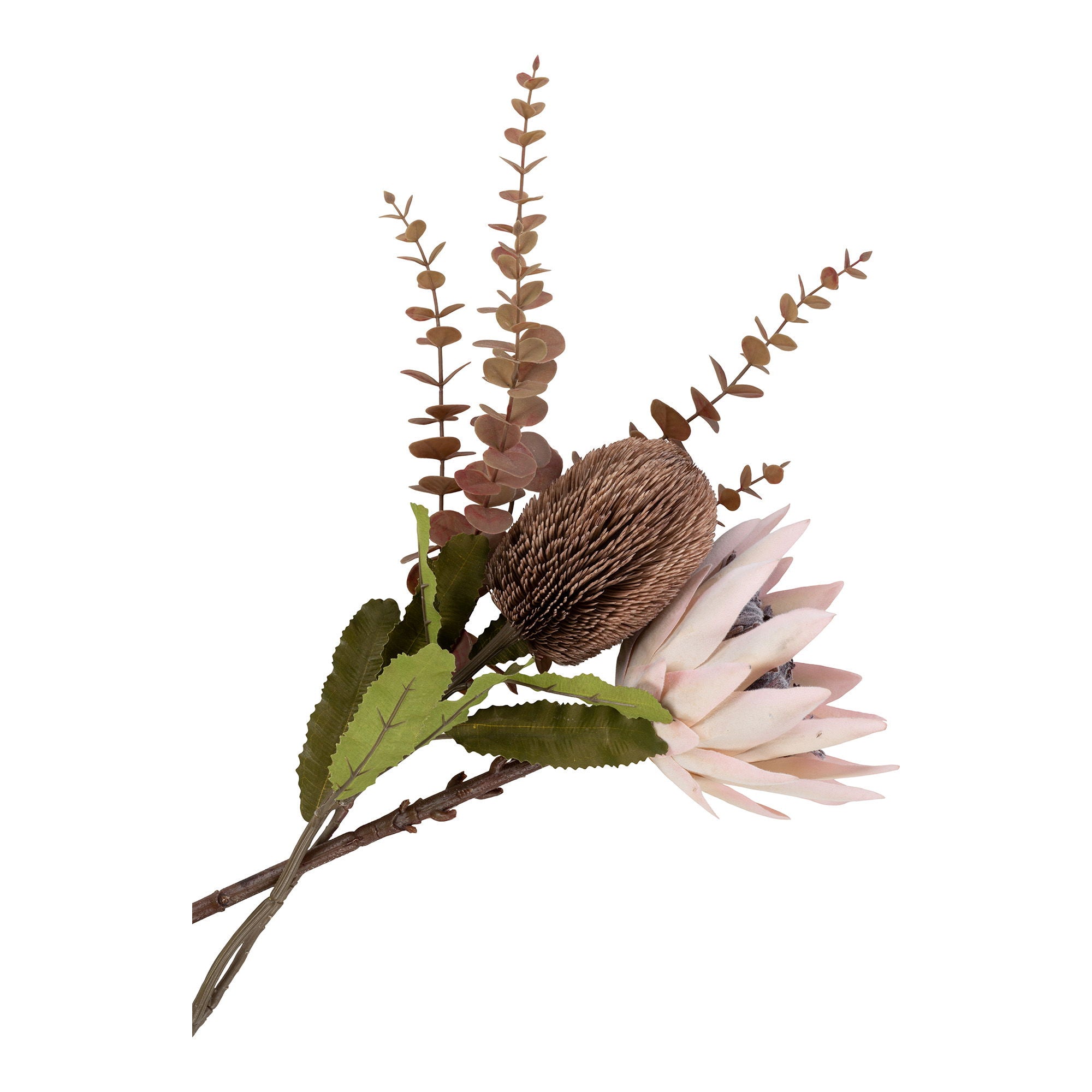 King Protea Bouquet - Artificial flowers, bordeaux mix H:65 cm