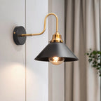 Monel wall sconce