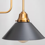 Monel wall sconce
