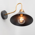 Monel wall sconce