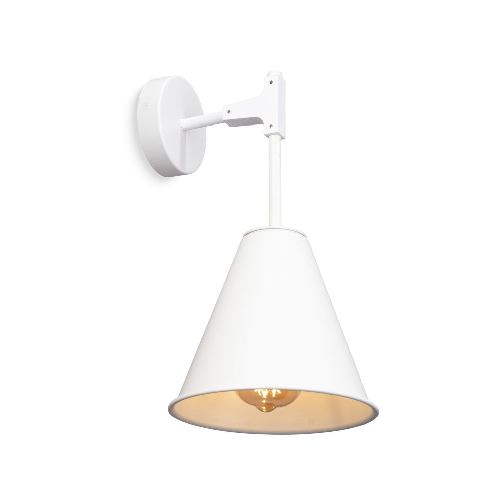 Cone Tee Wall Sconce – White