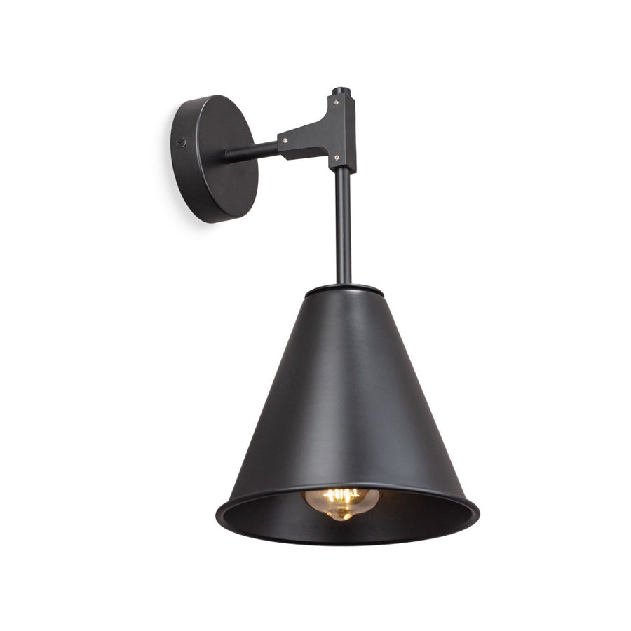 Cone Tee Wall Sconce – Black