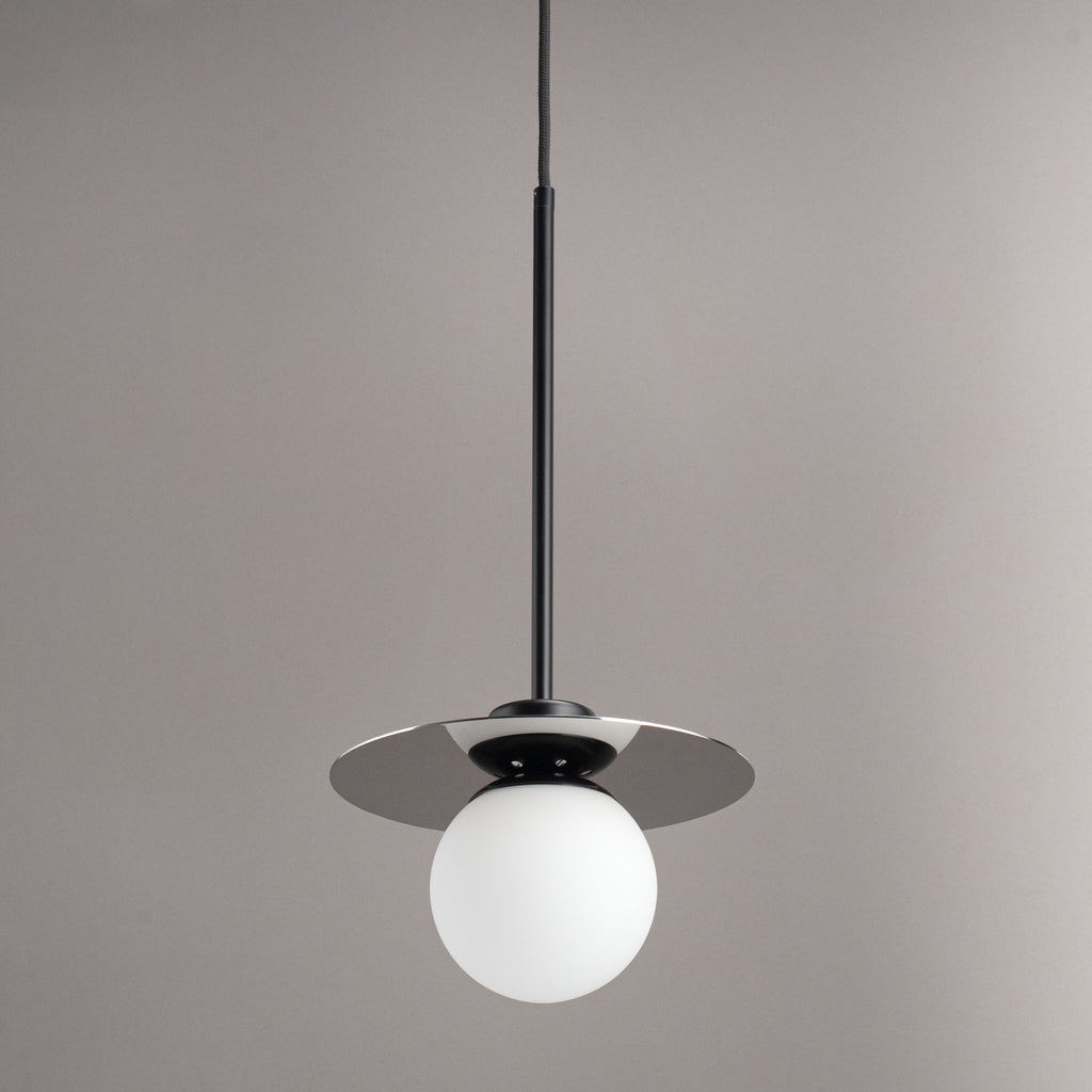 Orbit Mirror pendant light side view