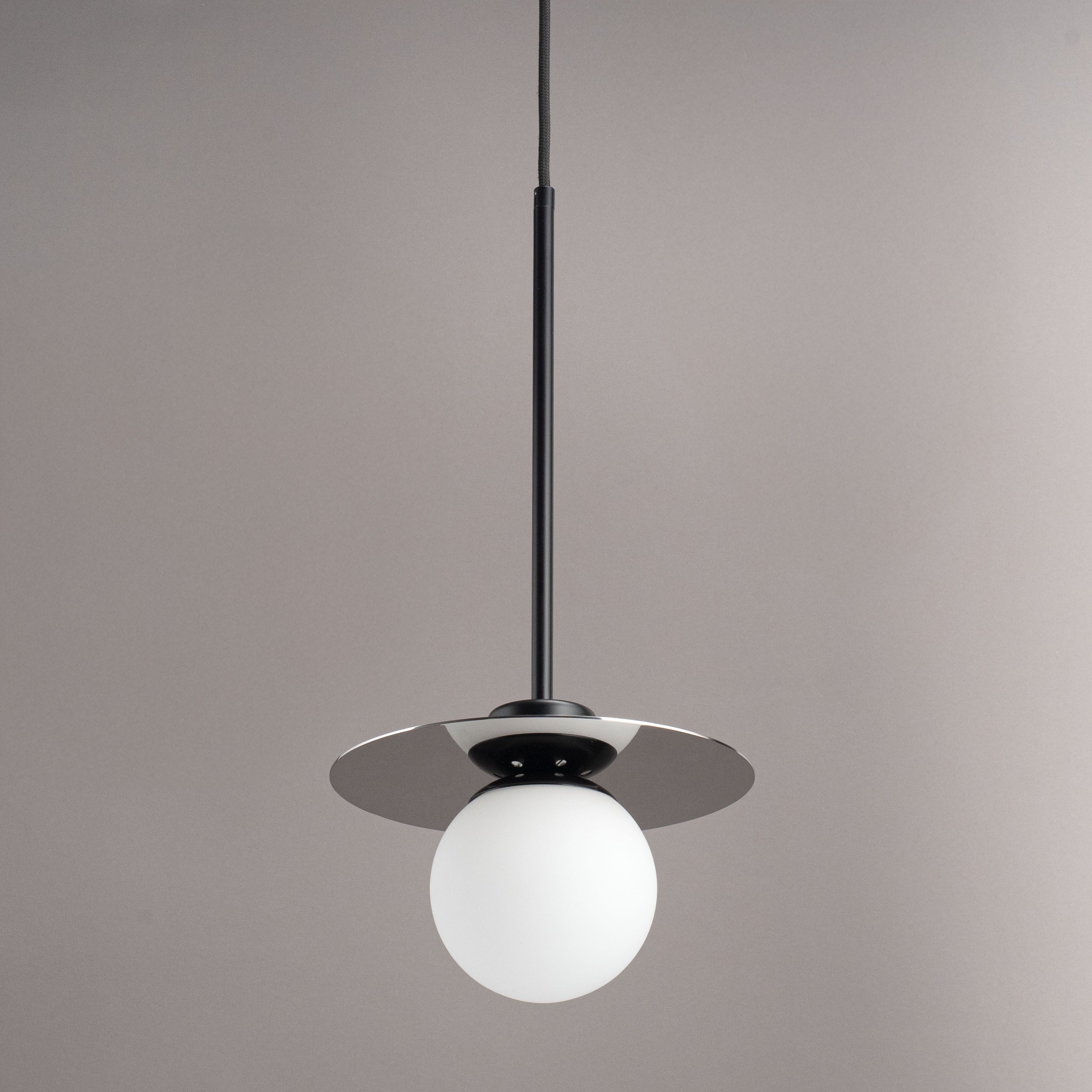 Orbit Mirror pendant light side view
