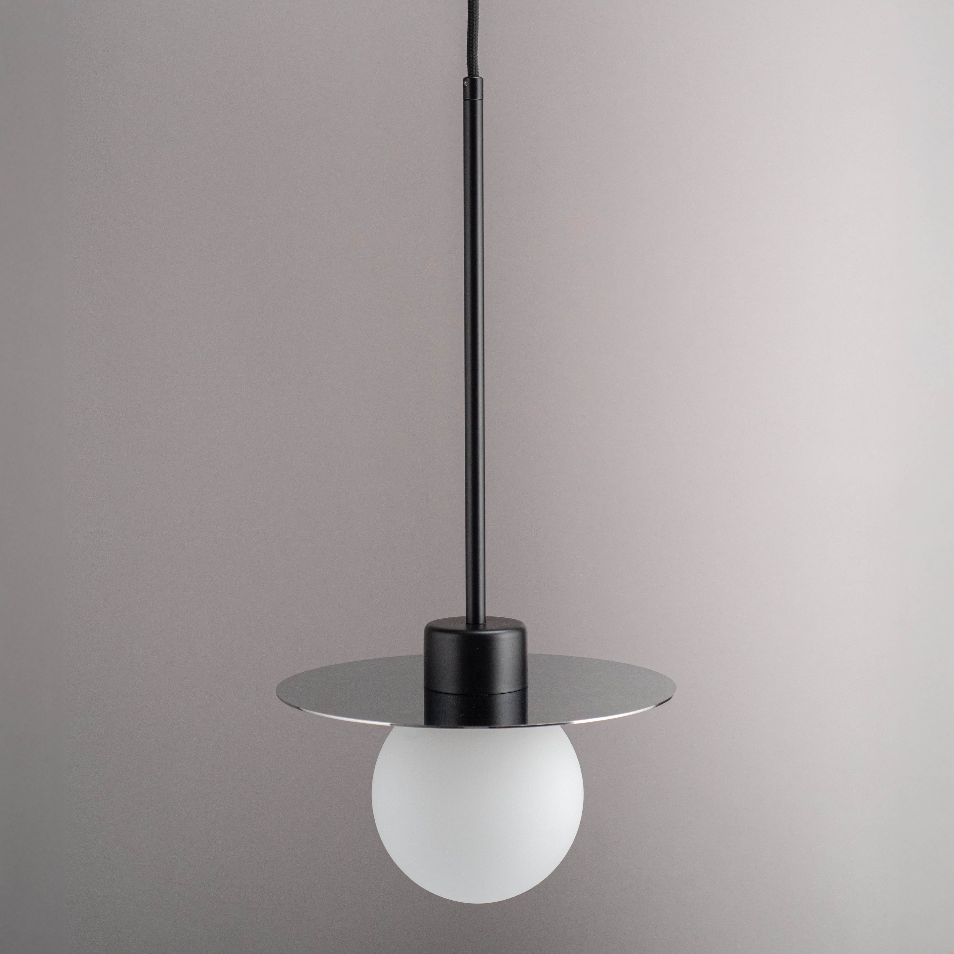 Orbit Mirror pendant light close up