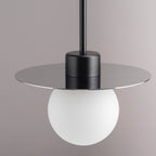 Orbit Mirror pendant light glass globe