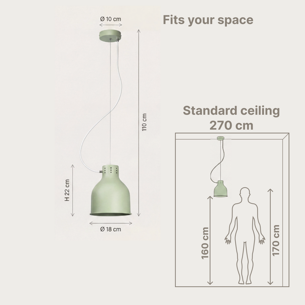 Sonorado Cone Pendant Light – Olive Green