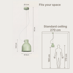Sonorado Cone Pendant Light – Olive Green