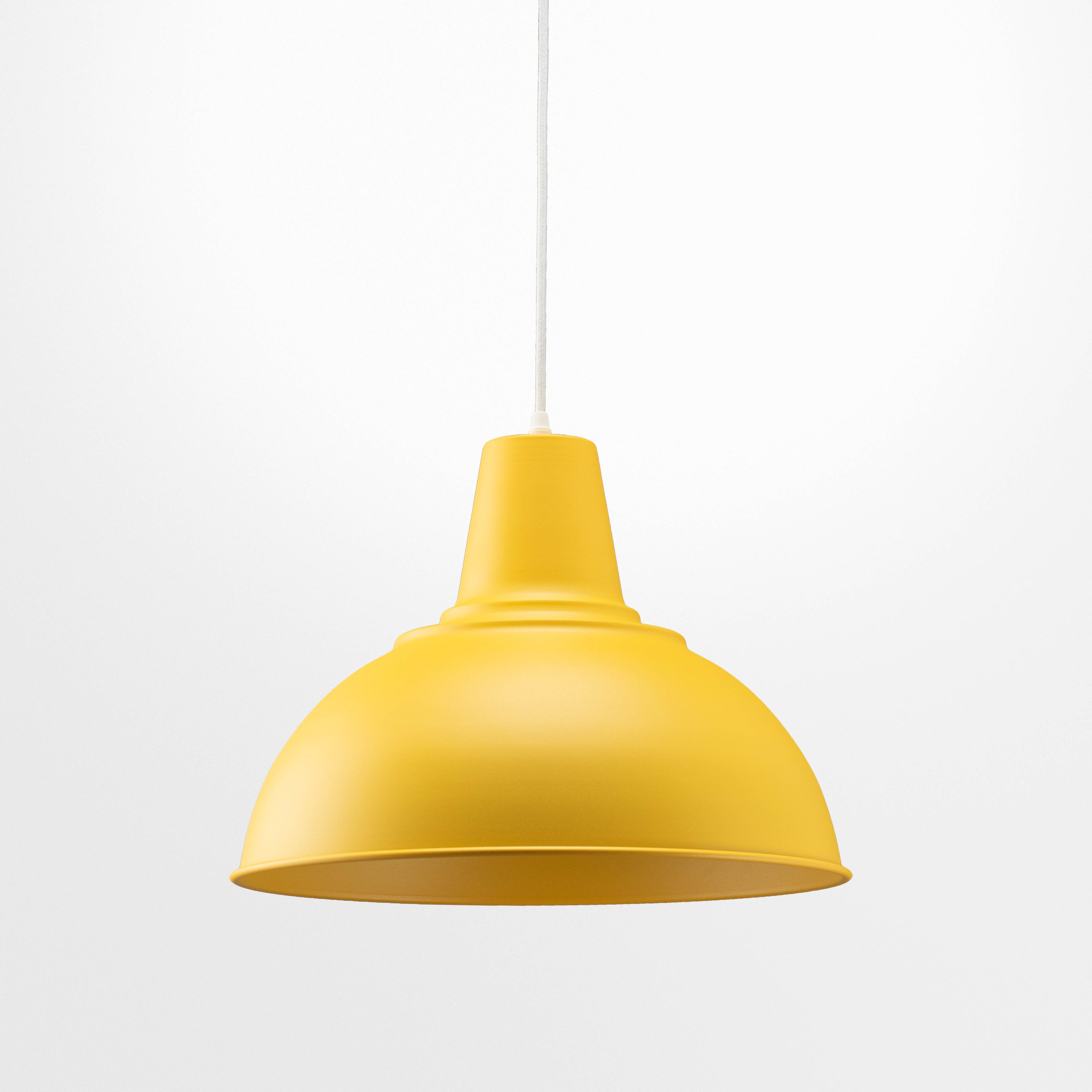Foundry yellow pendant light