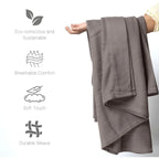 Cotton Herringbone Blankets, 90X90 Queen, Throw Blanket for Bed All Season Cotton Blanket, Cozy Blanket, Throws & Bed Blanket.