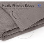 Cotton Herringbone Blankets, 90X90 Queen, Throw Blanket for Bed All Season Cotton Blanket, Cozy Blanket, Throws & Bed Blanket.