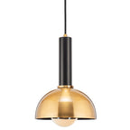 Demilune Pendant Black/Gold side