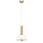 Demilune Pendant Gold/White