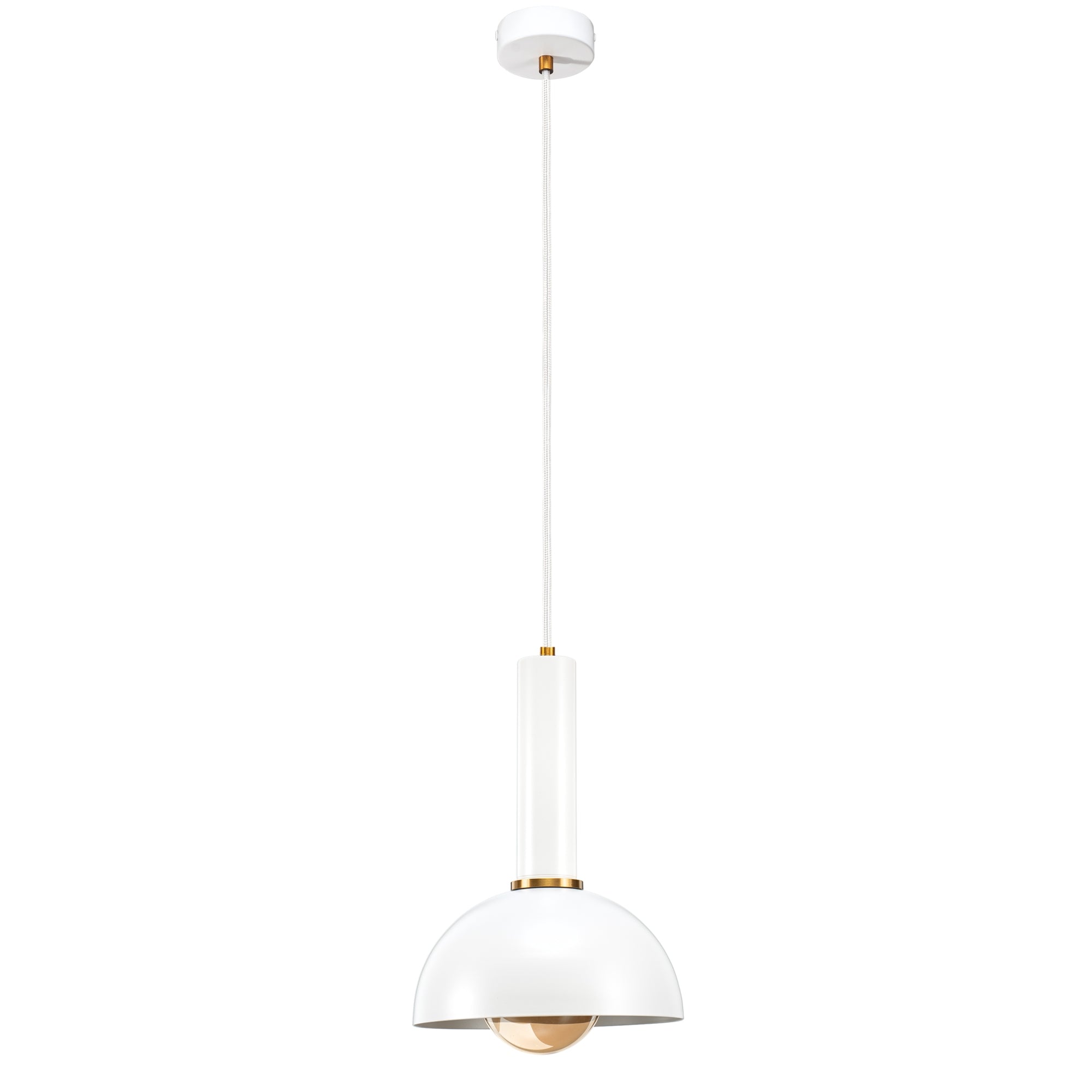 Demilune Pendant White
