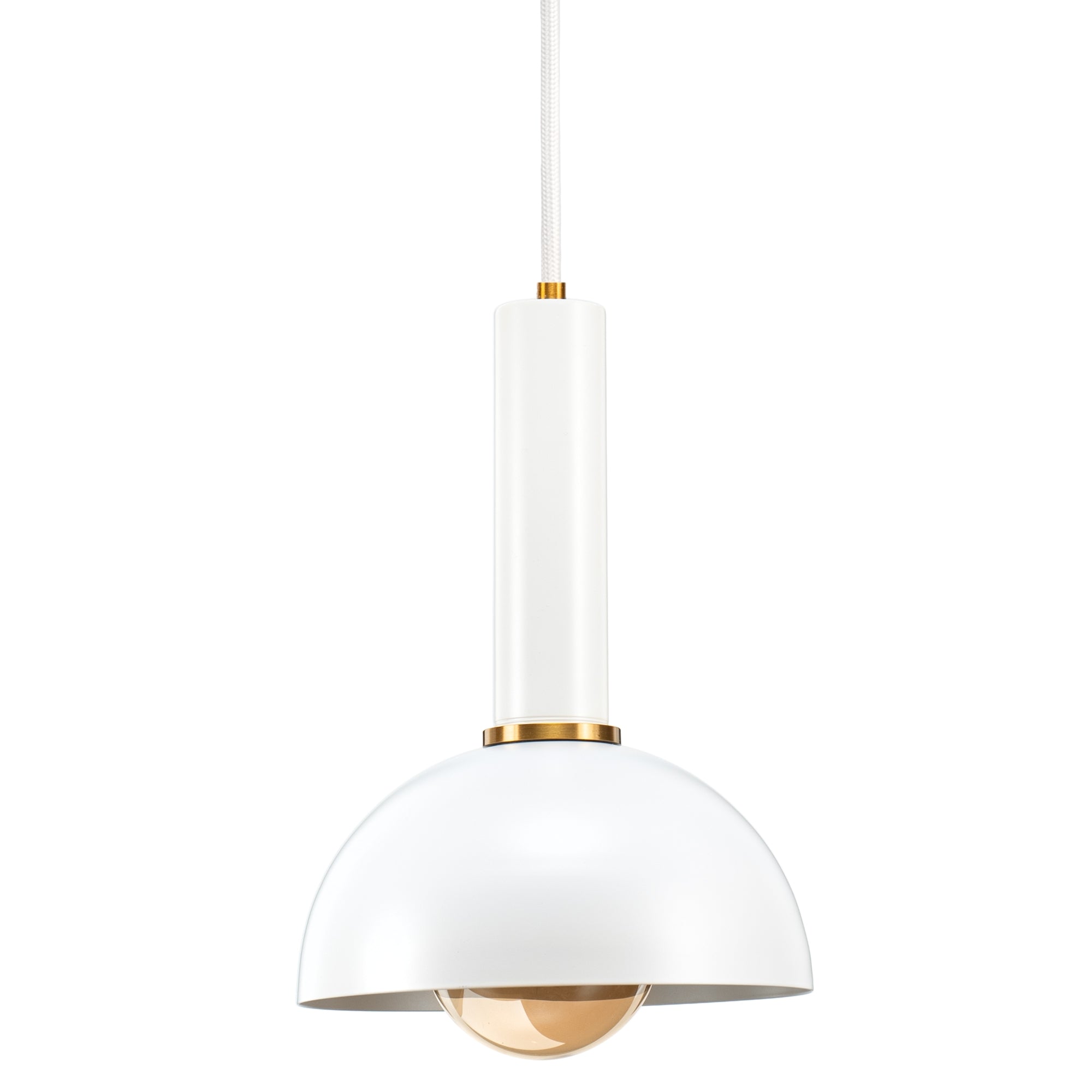 Demilune Pendant White side