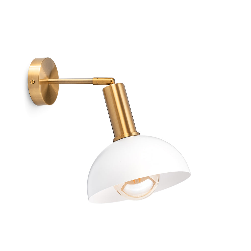 Demilune Wall Gold/White