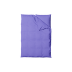 Striped Cotton Satin Duvet Cover Set - Lavender