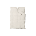 Washed Cotton Bedding Set - Breathable Bed Sheets - Black Stripes