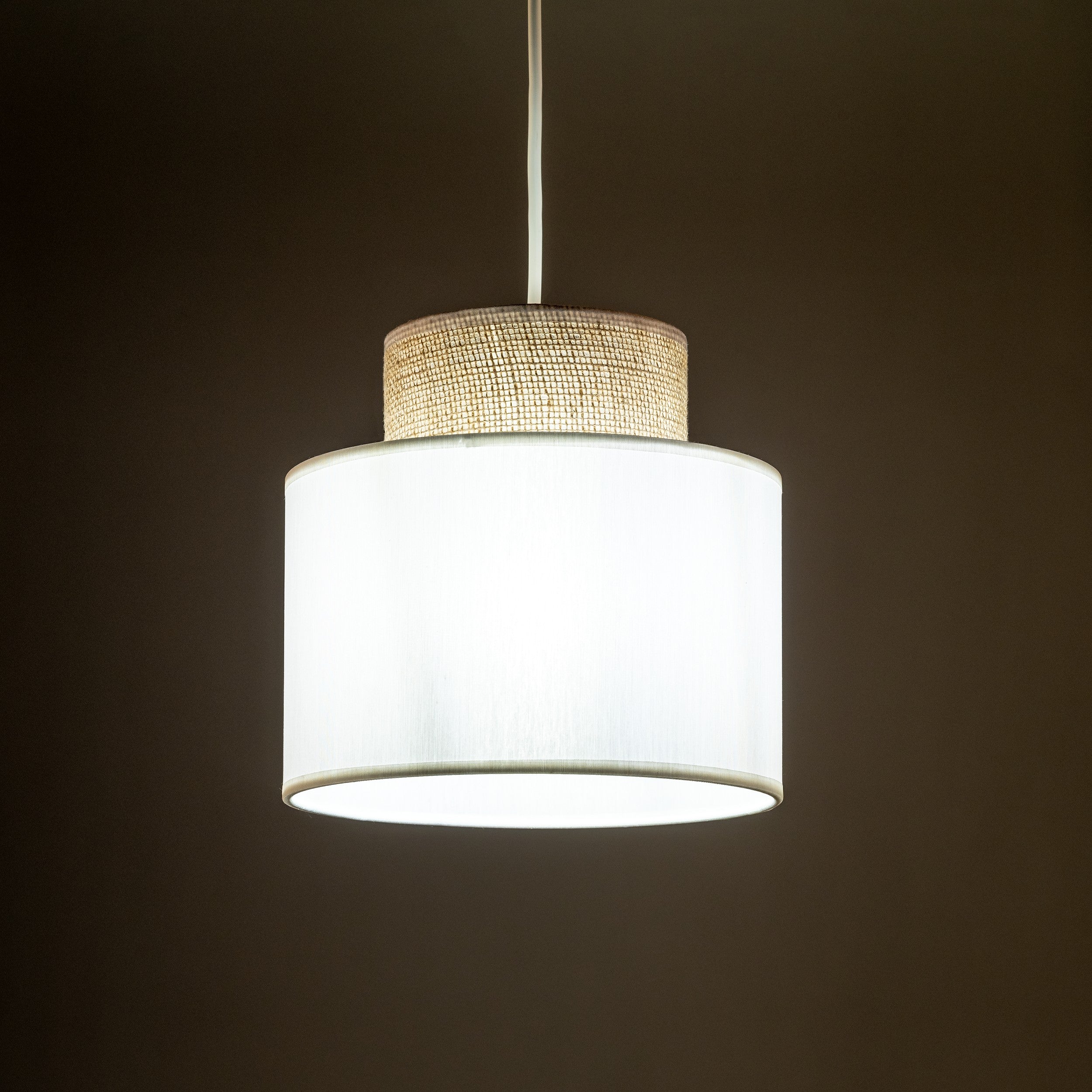 Duo Juta Woven Pendant Light