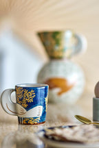 Hezha Cup, Blue, Stoneware