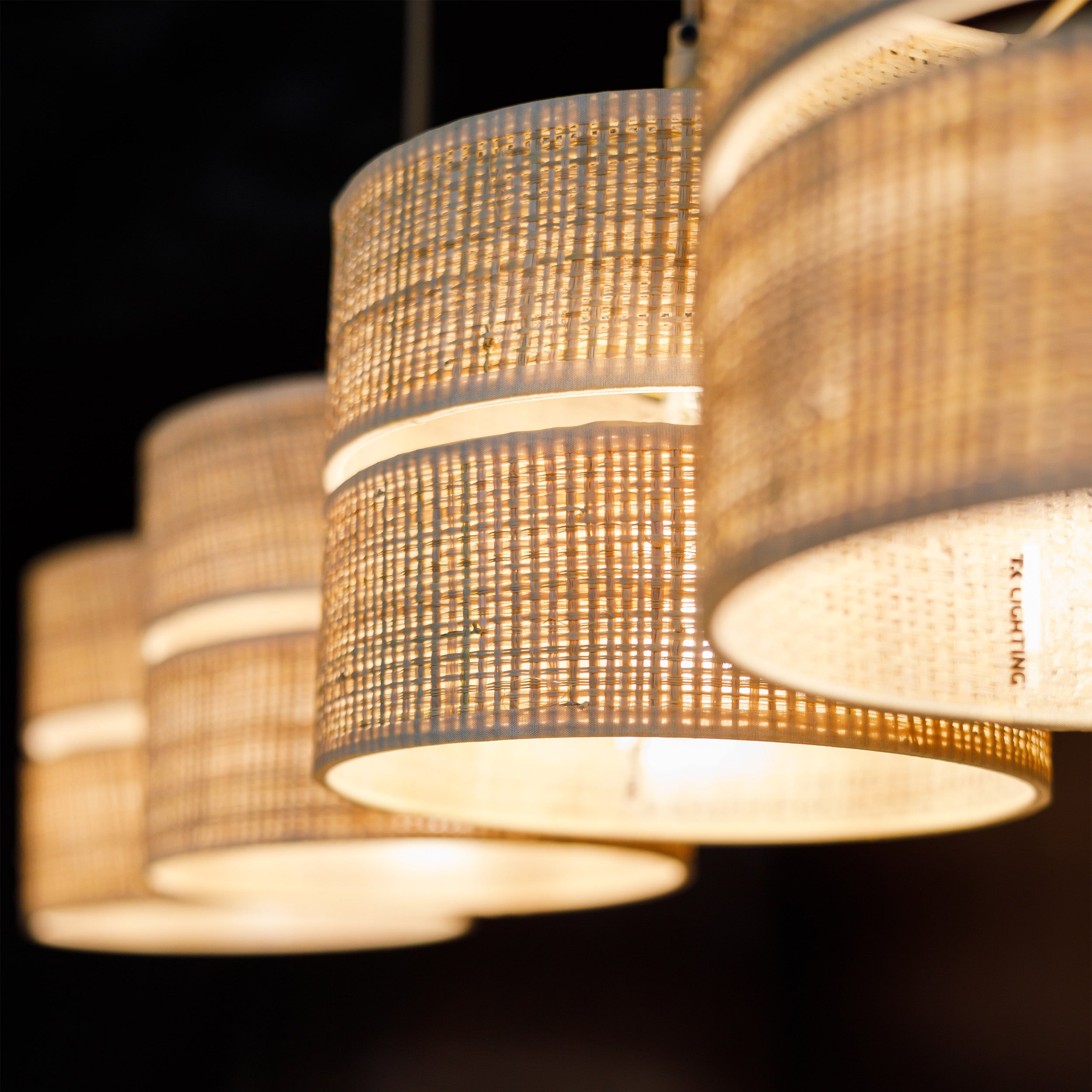 Calma Raffia Pendant Light