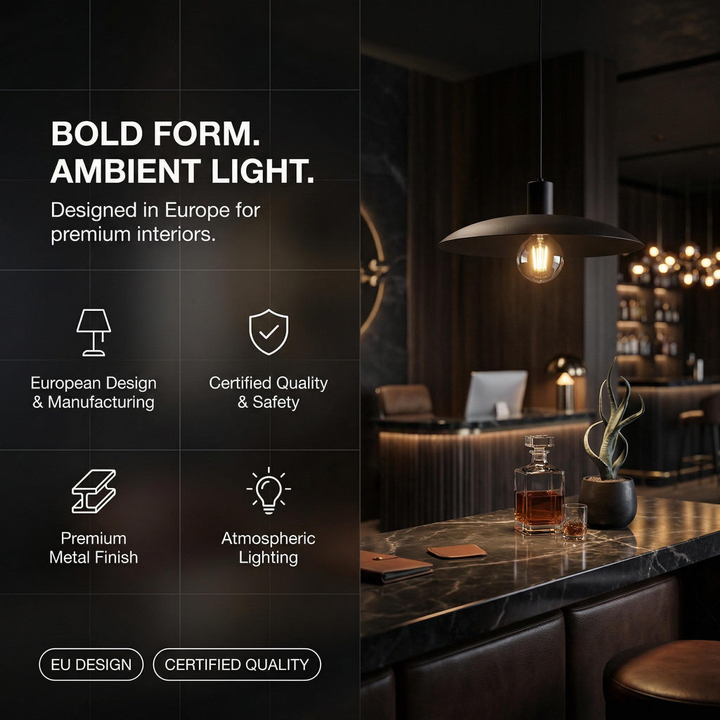 Astra Pendant Light – Brown Dome