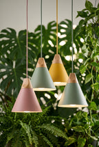 Cluster of Isoni pendants among green plants