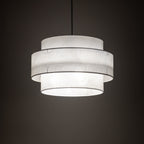 Calisto Rattan Pendant Light – White