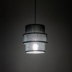 Calisto Rattan Pendant Light – Black