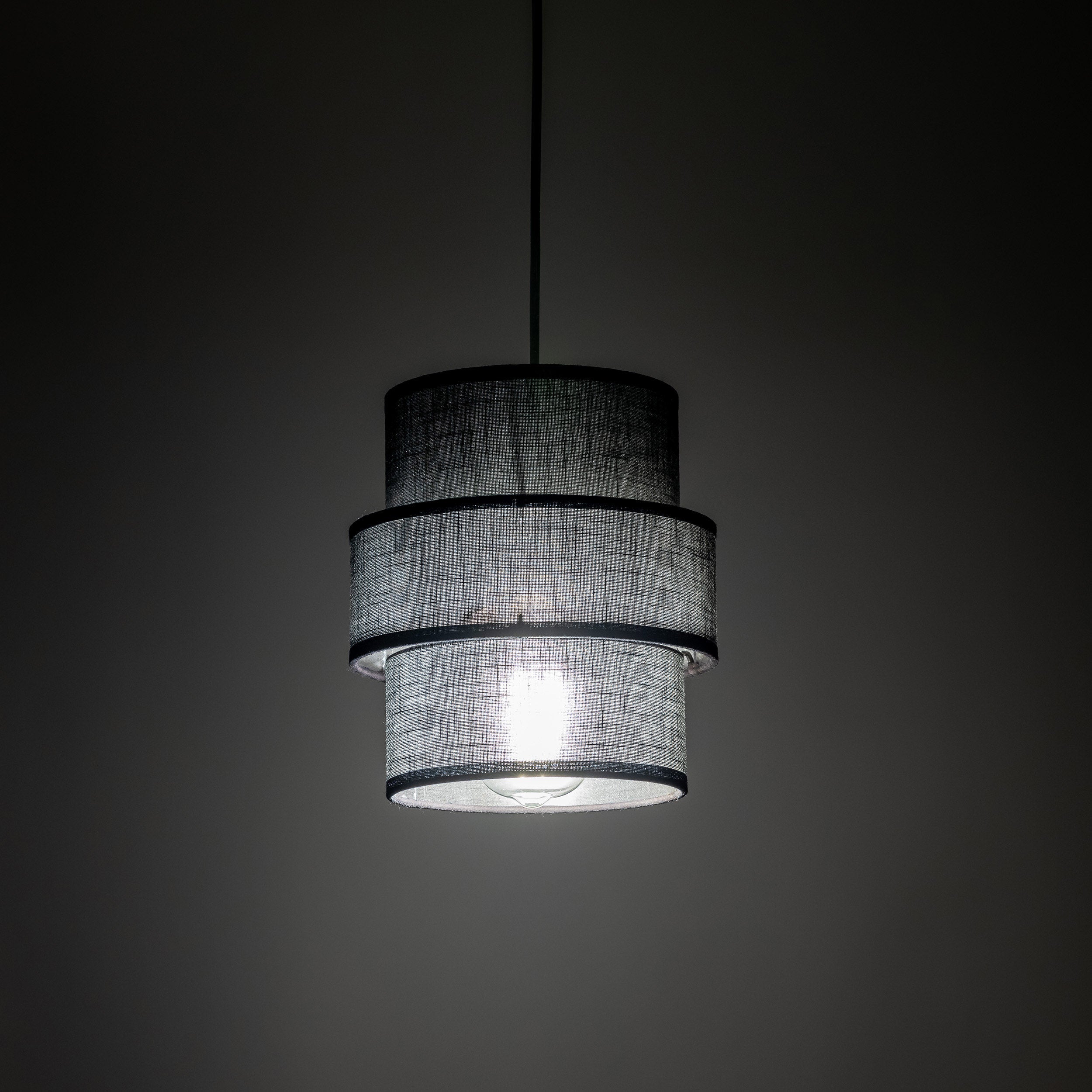 Calisto Rattan Pendant Light – Black