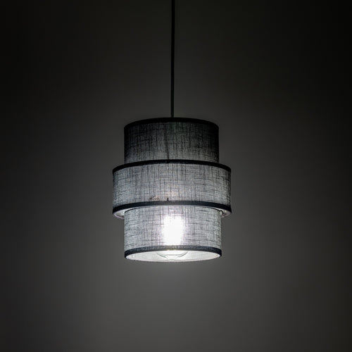 Calisto Rattan Pendant Light – Black