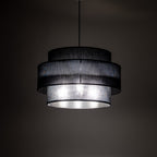 Calisto Rattan Pendant Light – Black