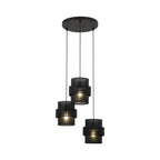 Calisto Rattan Pendant Light – Black