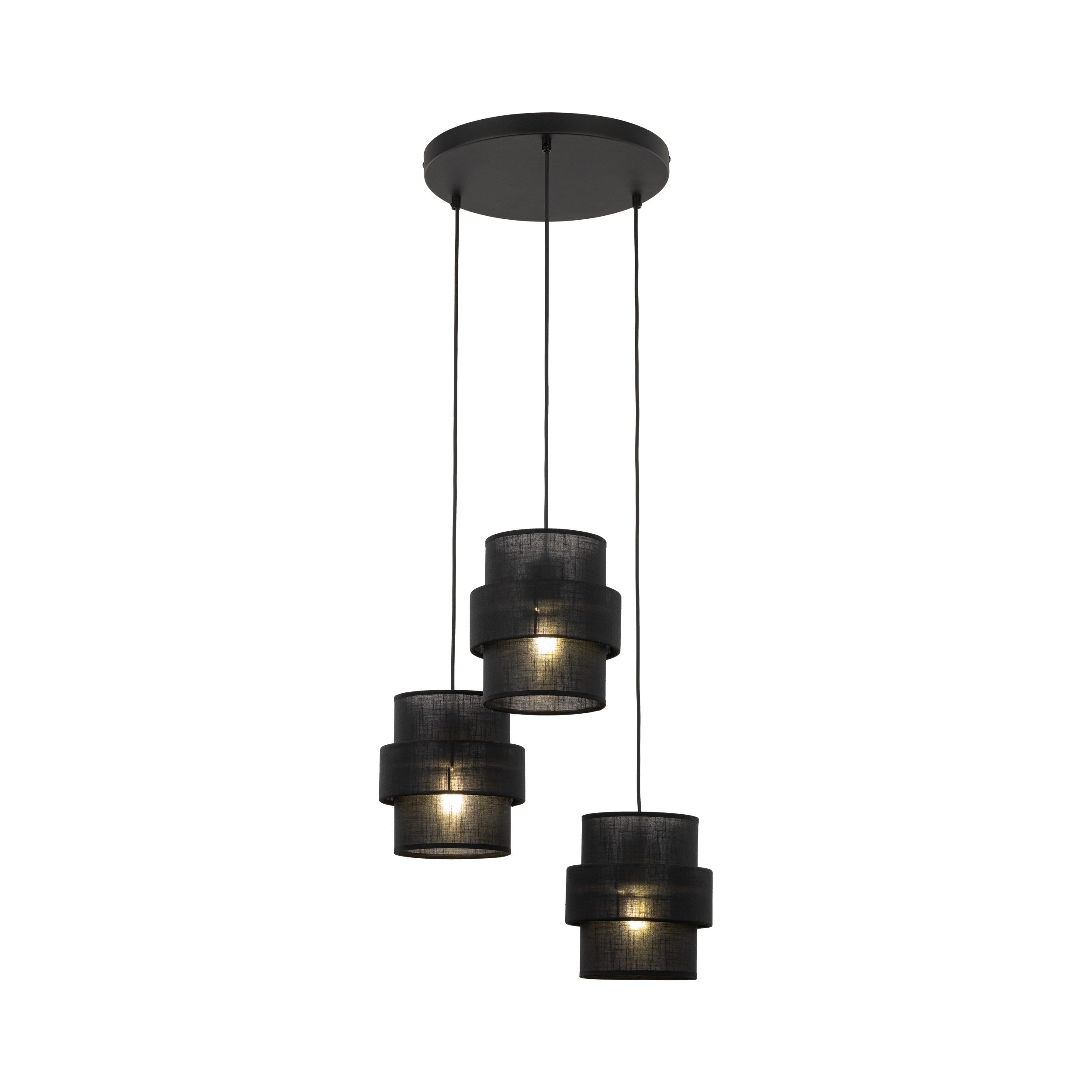 Calisto Rattan Pendant Light – Black